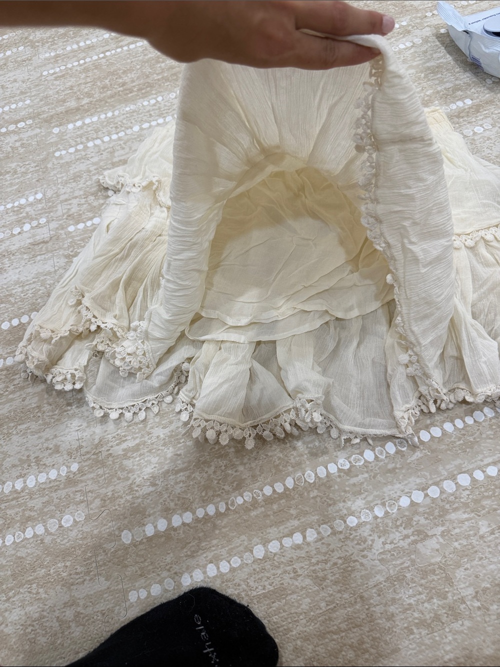 LoveShackFancy Layered Mini Skirt - Picture 4 of 4